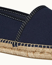 Fleet Midnight Navy Sail Stitch Espadrilles | Midnight Navy