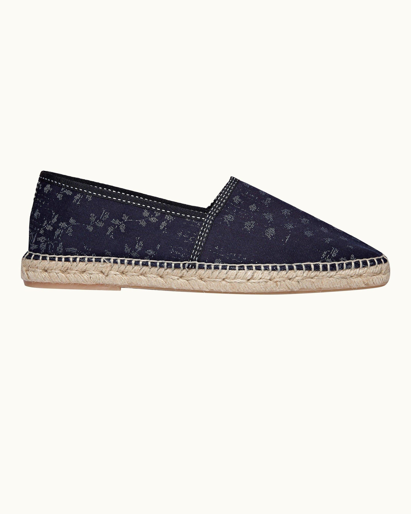 Indigo Solo Pastiche Multi-Stitch Espadrilles | Indigo
