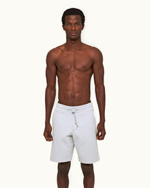 Serenity Blue Classic Fit Organic Cotton Sweat Shorts | Serenity Blue