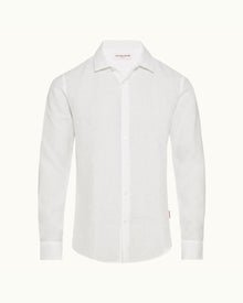 Cloud Classic Collar O.B Stripe Linen Shirt | Cloud