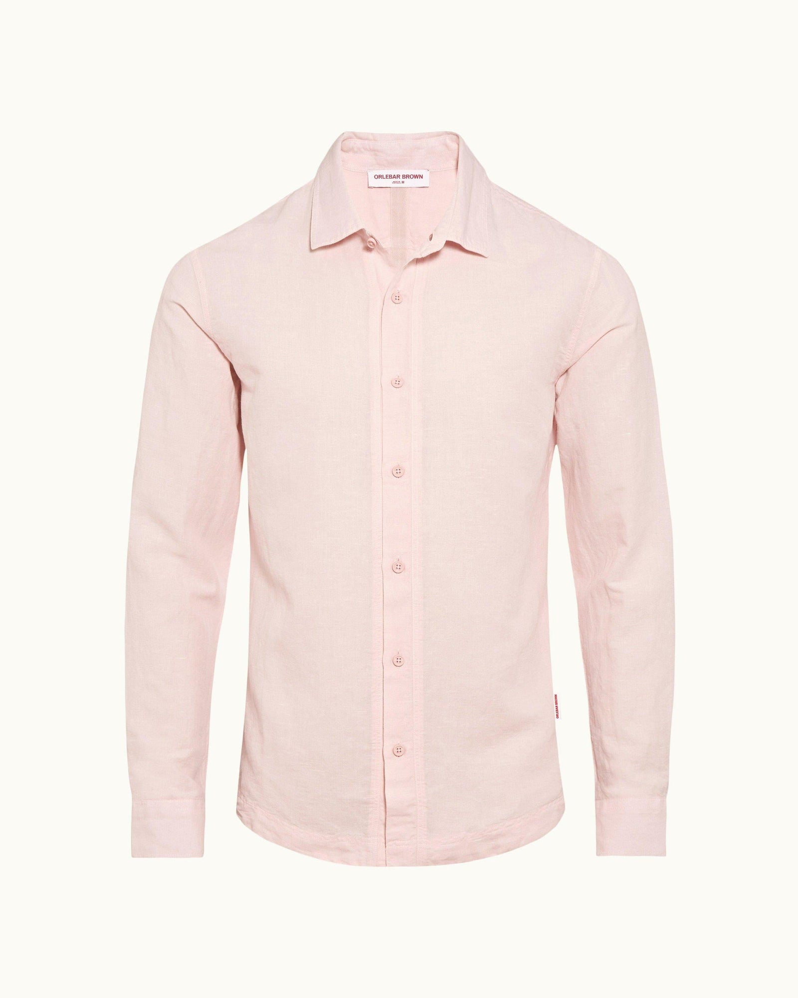 Giles Quartz Classic Collar Tailored Fit Garment Dye Shirt | Quartz
