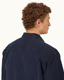 Indigo Denim Easy Fit Cotton Shirt | Indigo