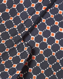 Azul Blue/Firestone Tiescape Print Classic Fit Capri Collar Shirt | Azul Blue/Firestone