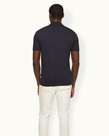 Men | Jarrett Knitted Polo | Night Iris