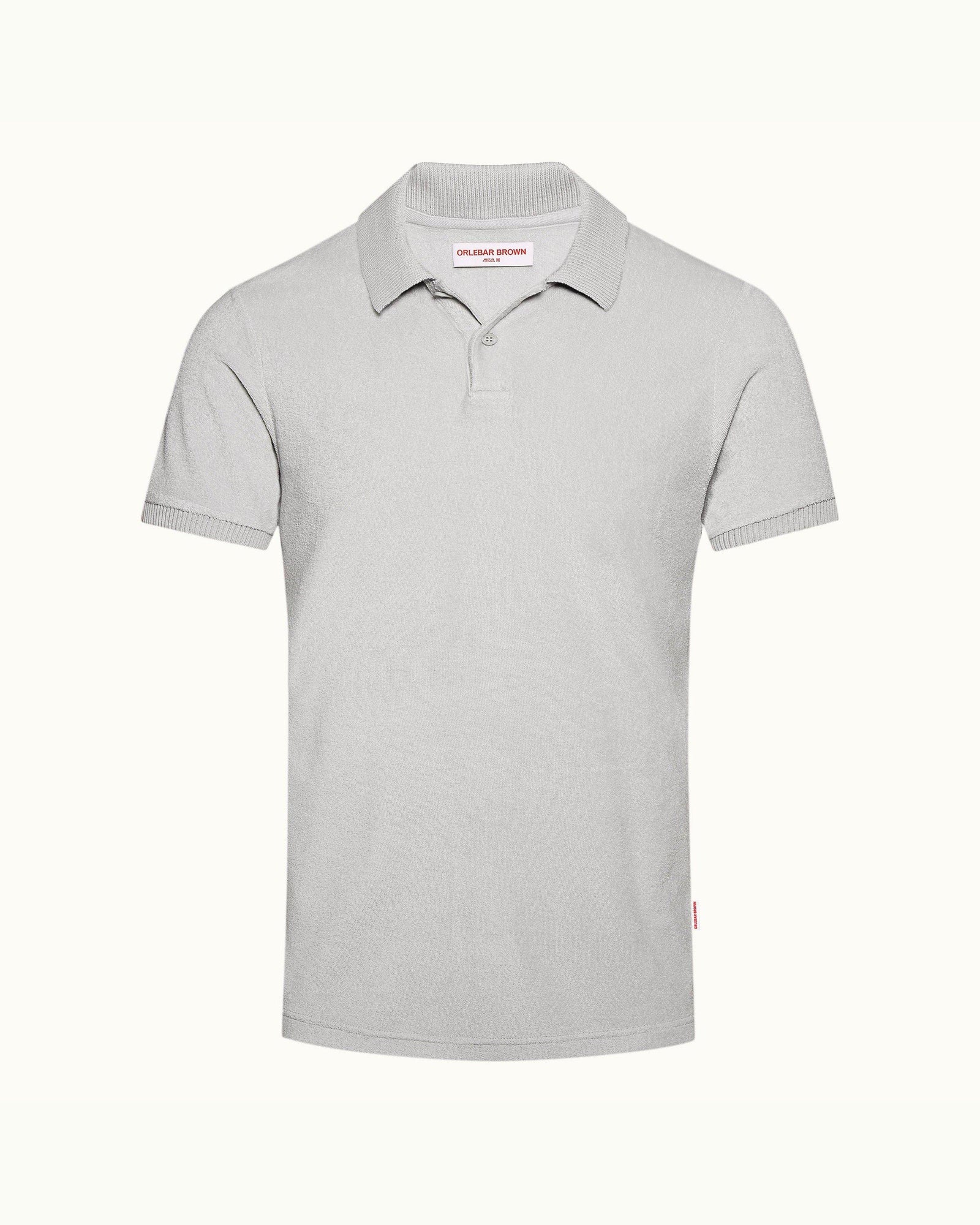 Jarrett Towelling Clay/Sage Classic Fit Towelling Polo Shirt | Clay/Sage