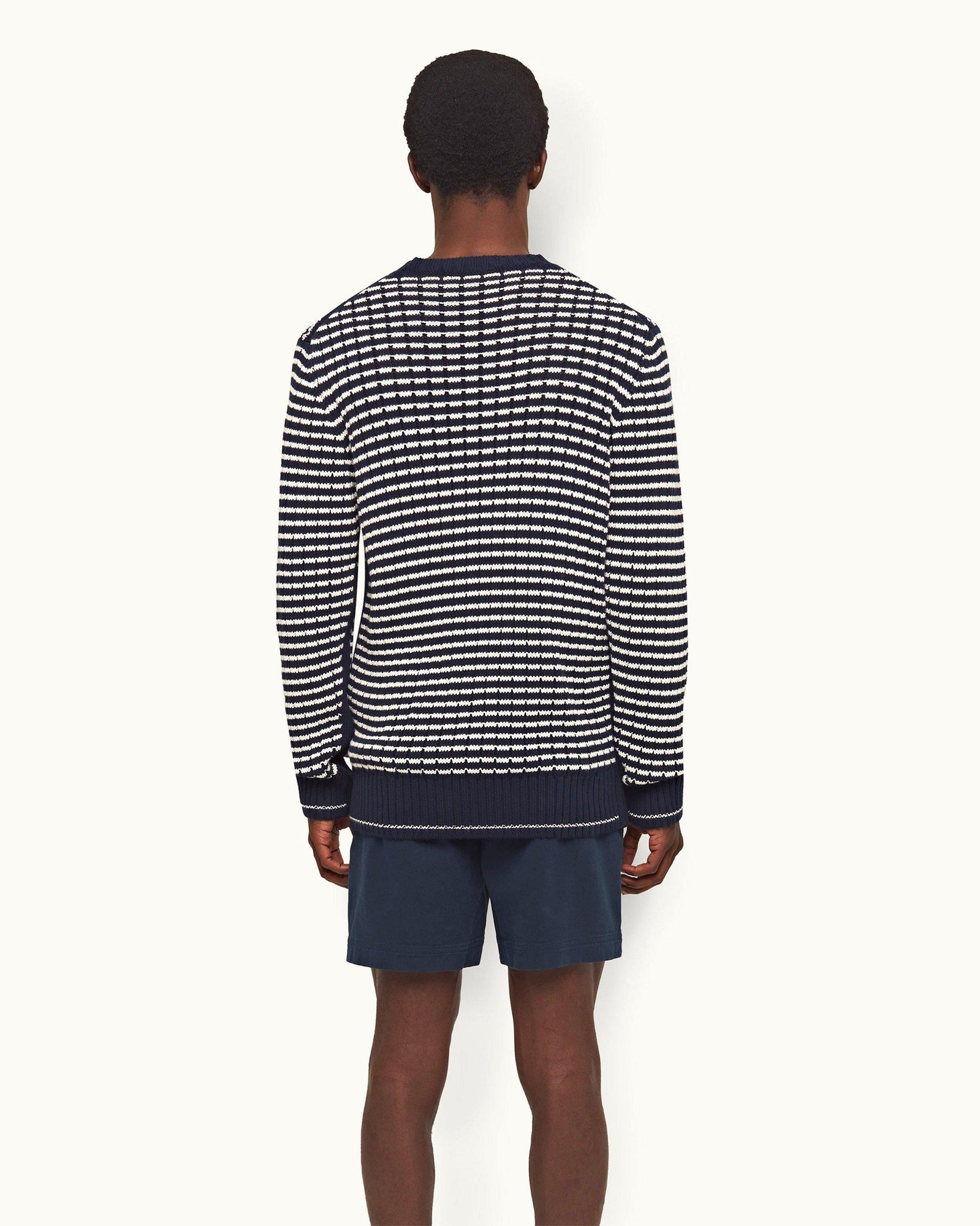 Night Iris/Sea Mist Side Stripe Jumper | Night Iris/Sea Mist