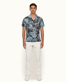 Myers Camoin Moonlight Tailored Fit Stretch Cotton Trousers | Moonlight