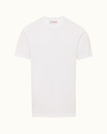White Relaxed Fit Towelling T-shirt | White
