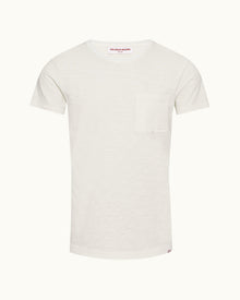 Cloud Crew Neck Garment Dye Cotton T-shirt | Cloud