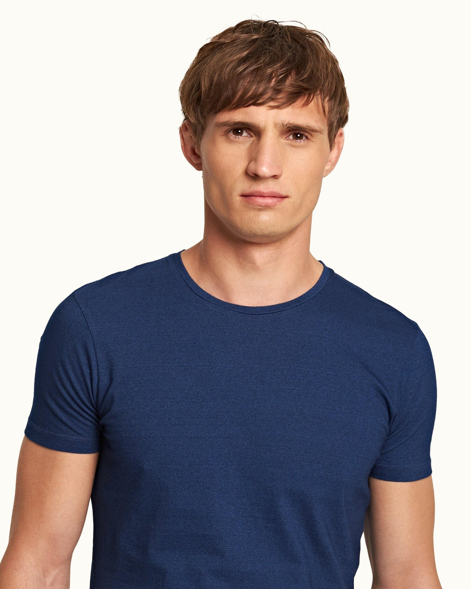 Ob-T Denim Tailored Fit Crew Neck T-Shirt | Denim Pigment