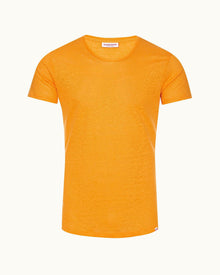 Ob-T Linen Beacon Tailored Fit Crew Neck Linen T-Shirt | Beacon