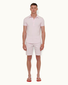 Conch Pink Tailored Fit Cotton Polo Shirt | Conch Pink