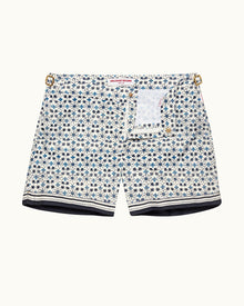 Setter Fiore Print Shorter-Length Swim Shorts In Cashew Colour | Cashew