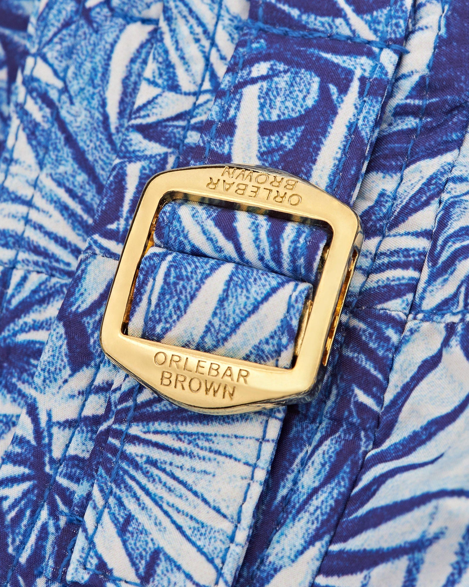 Setter Lagoon Blue Palmed Shorter-Length Swim Shorts | Lagoon Blue