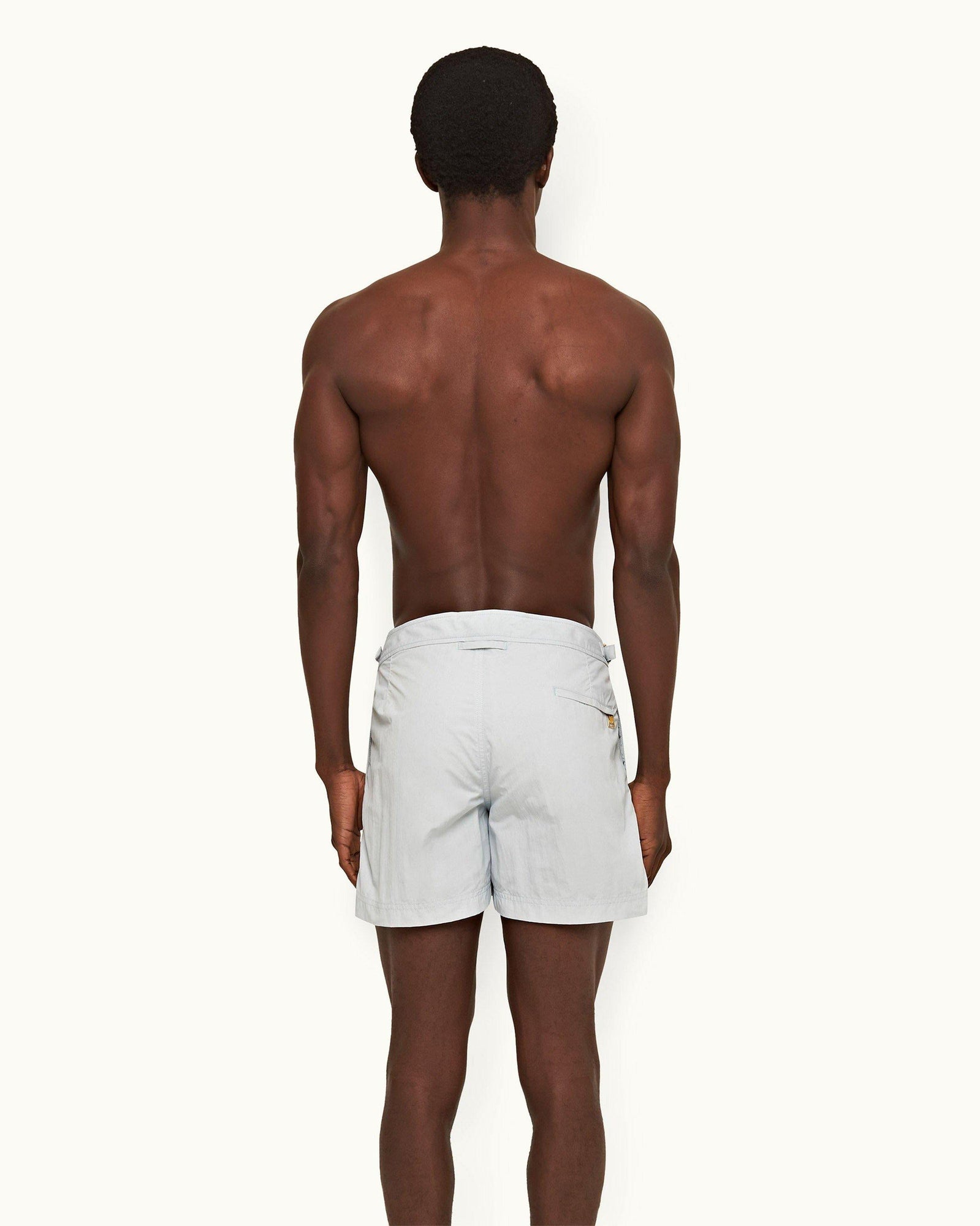 Setter Serenity Blue Tape Insert Shorter-Length Swim Shorts | Serenity Blue