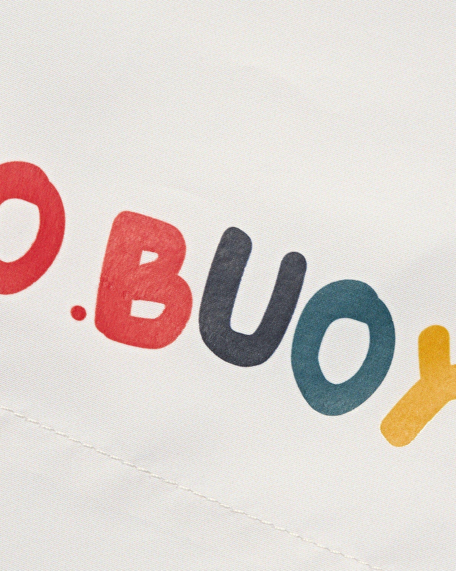 White Sand O.BUOY Shorter-Length Swim Shorts | White Sand