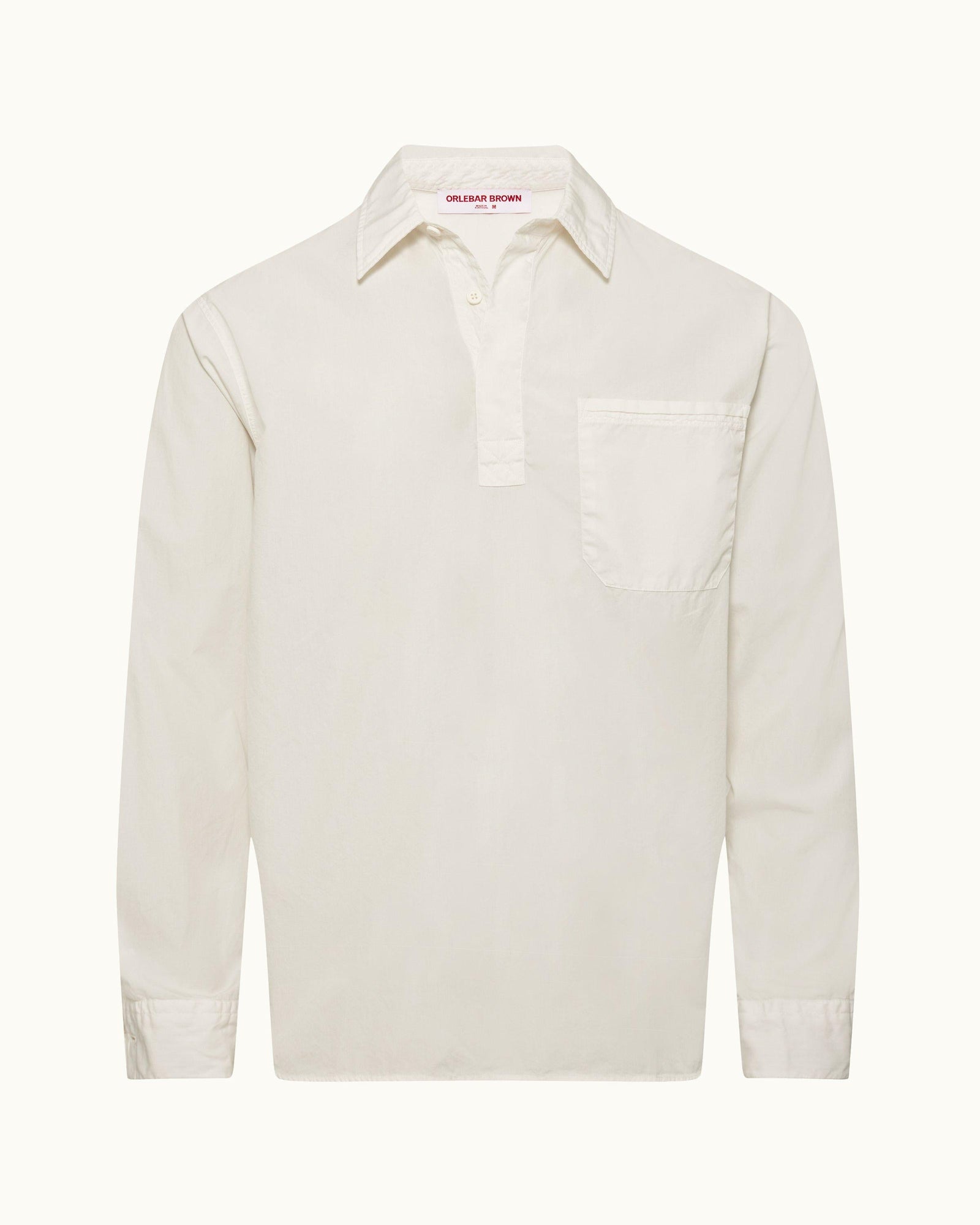 White Sand Relaxed Fit Overhead Organic Cotton Shirt | White Sand