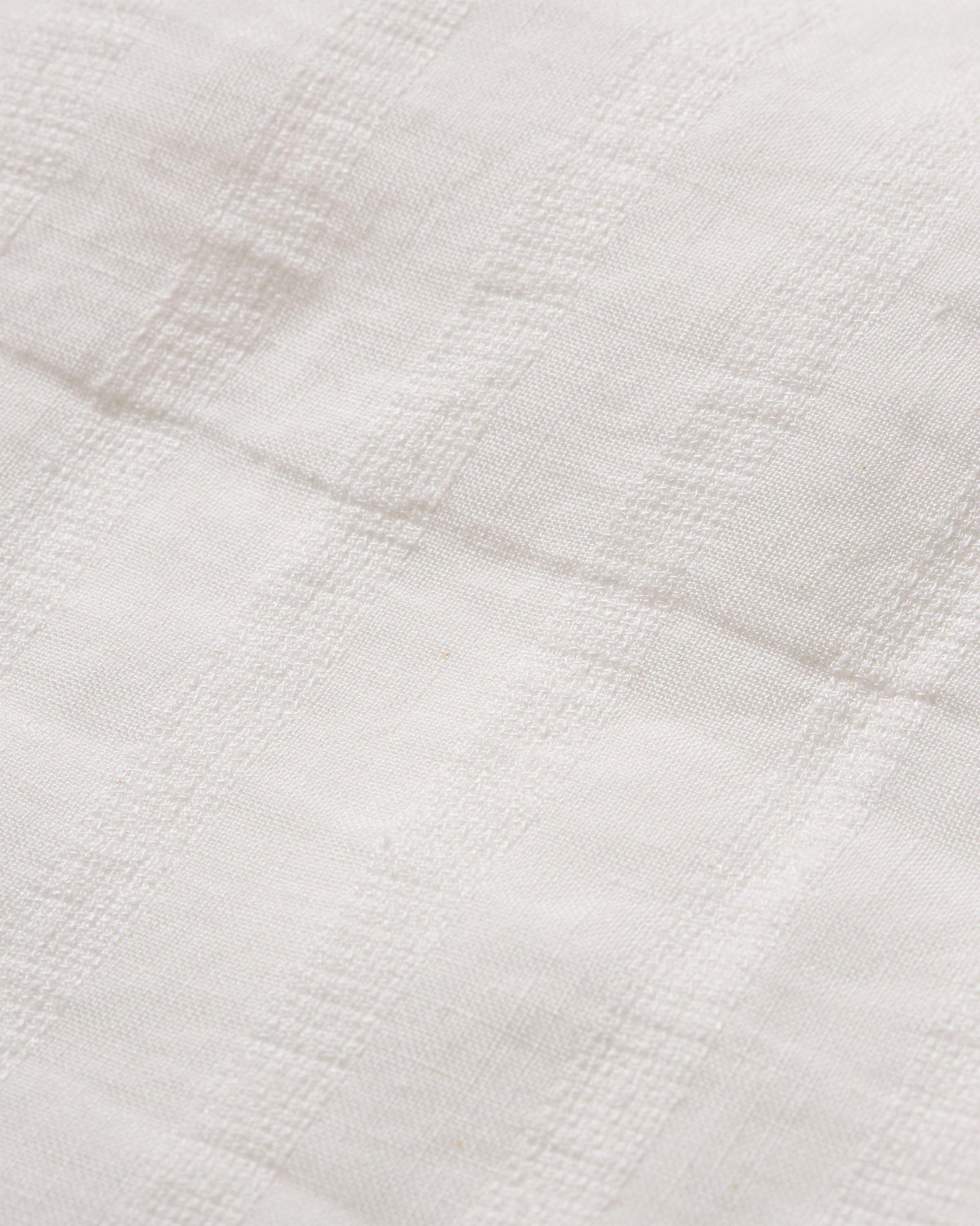 Linen Tonal Stripe Relaxed Fit Overhead Shirt Woven In Italy in Thasos Beach colour | Thasos Beach