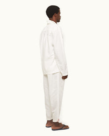 Sea Mist Tailored Fit Single Pleat Stretch-Cotton Trousers | Sea Mist