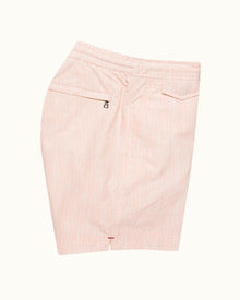 Standard Rose/White Fern Mid-Length Swim Shorts | Rose/White