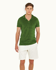 Terry Towelling Conifer Tailored Fit Towelling Resort Polo Shirt | Conifer