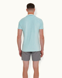 Terry Towelling Pool Tailored Fit Towelling Resort Polo Shirt | Pool