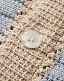 Thomas Crochet Stripe Organic Cotton Shirt | Light Sky Pool/White Sand