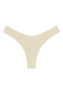 Added Coverage Lulu Zig Zag Stitch Bikini Bottom | Oat Texture