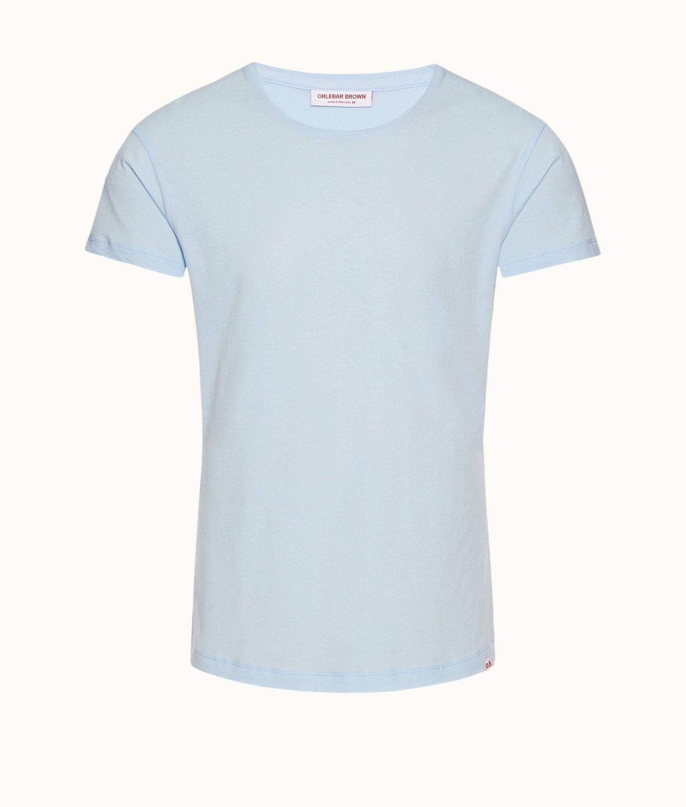 Ob-T Tailored Fit Crew Neck Organic Cotton T-Shirt | Ice Blue