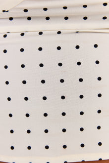 Lottie Top | White Polkadot