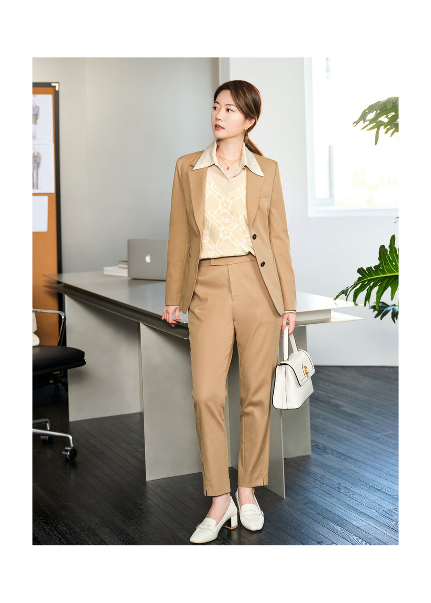 Office Style Blazer | Camel