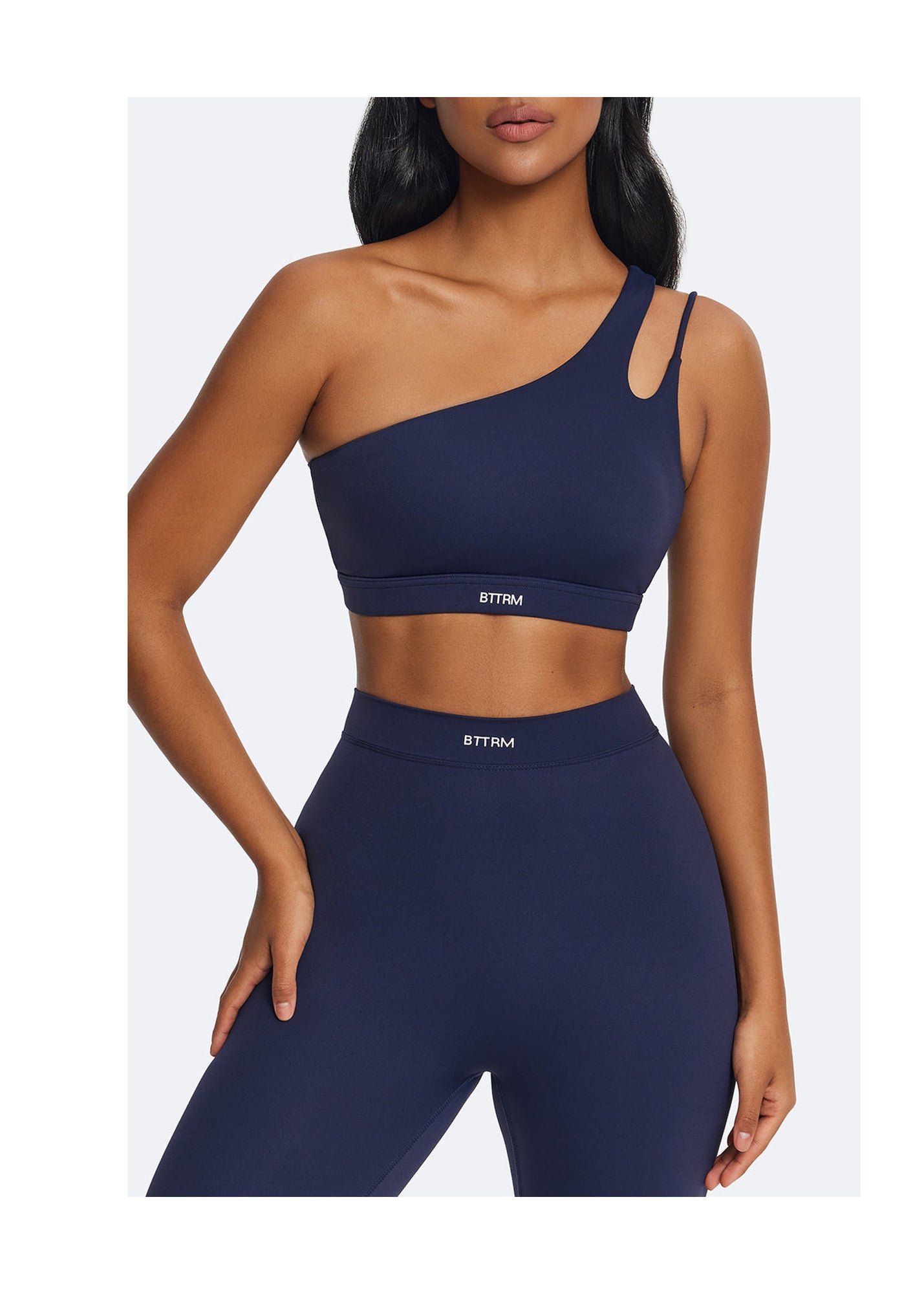 One-Shoulder Strap Top | Navy Blue