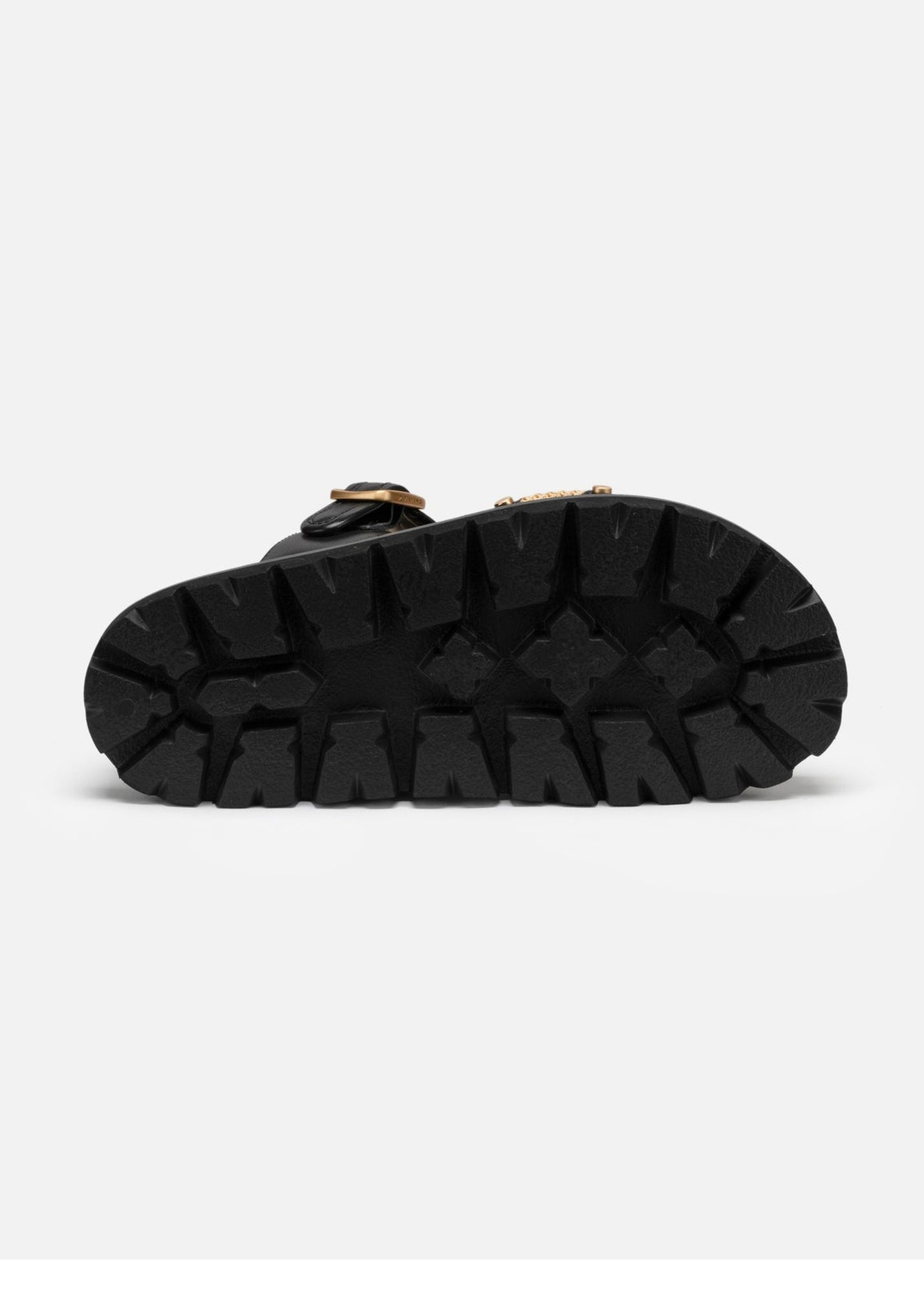 One-Strap Thick-Soled Sandals | Black