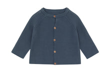 Organic Knit Cardigan | Blue Stone - Palmetto Plant Dye