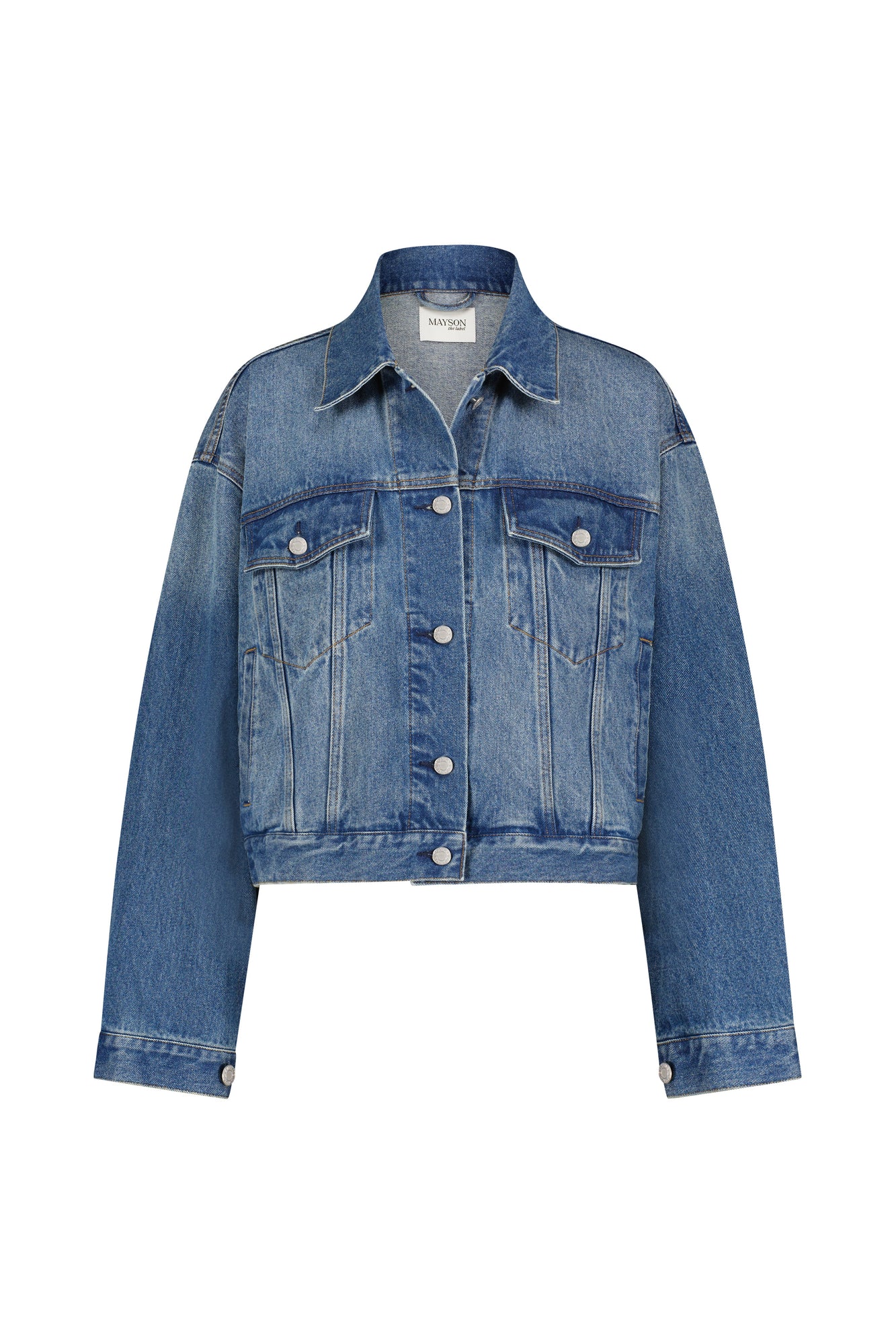 Oversized Denim Jacket | Blue Wash