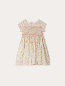 Girl | Duchesse Dress In Liberty Fabric | Pink Flowers