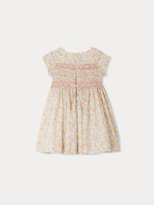 Girl | Duchesse Dress In Liberty Fabric | Pink Flowers