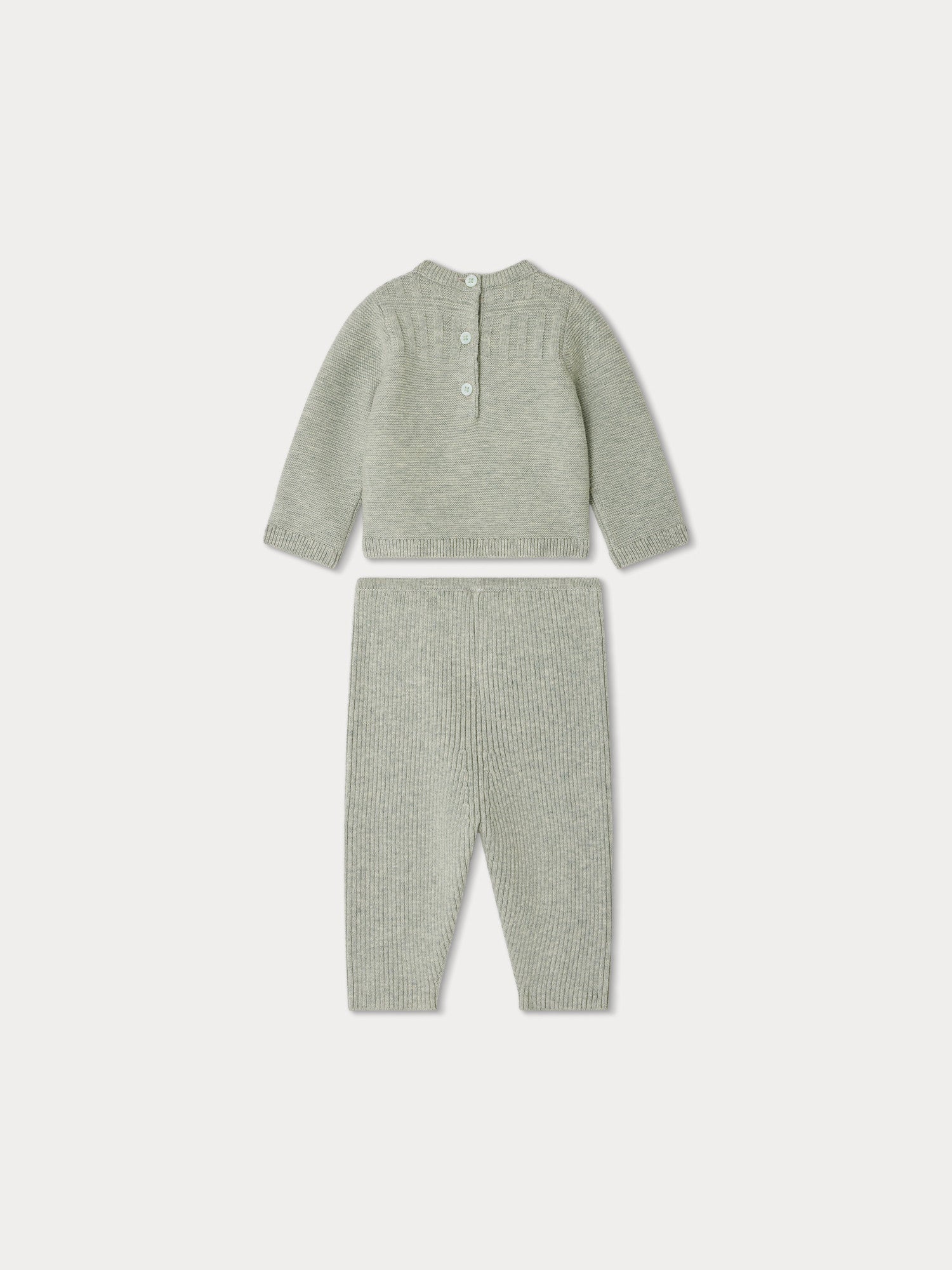 Boy | Gavin Set In Cotton And Wool | Turtledove Gray