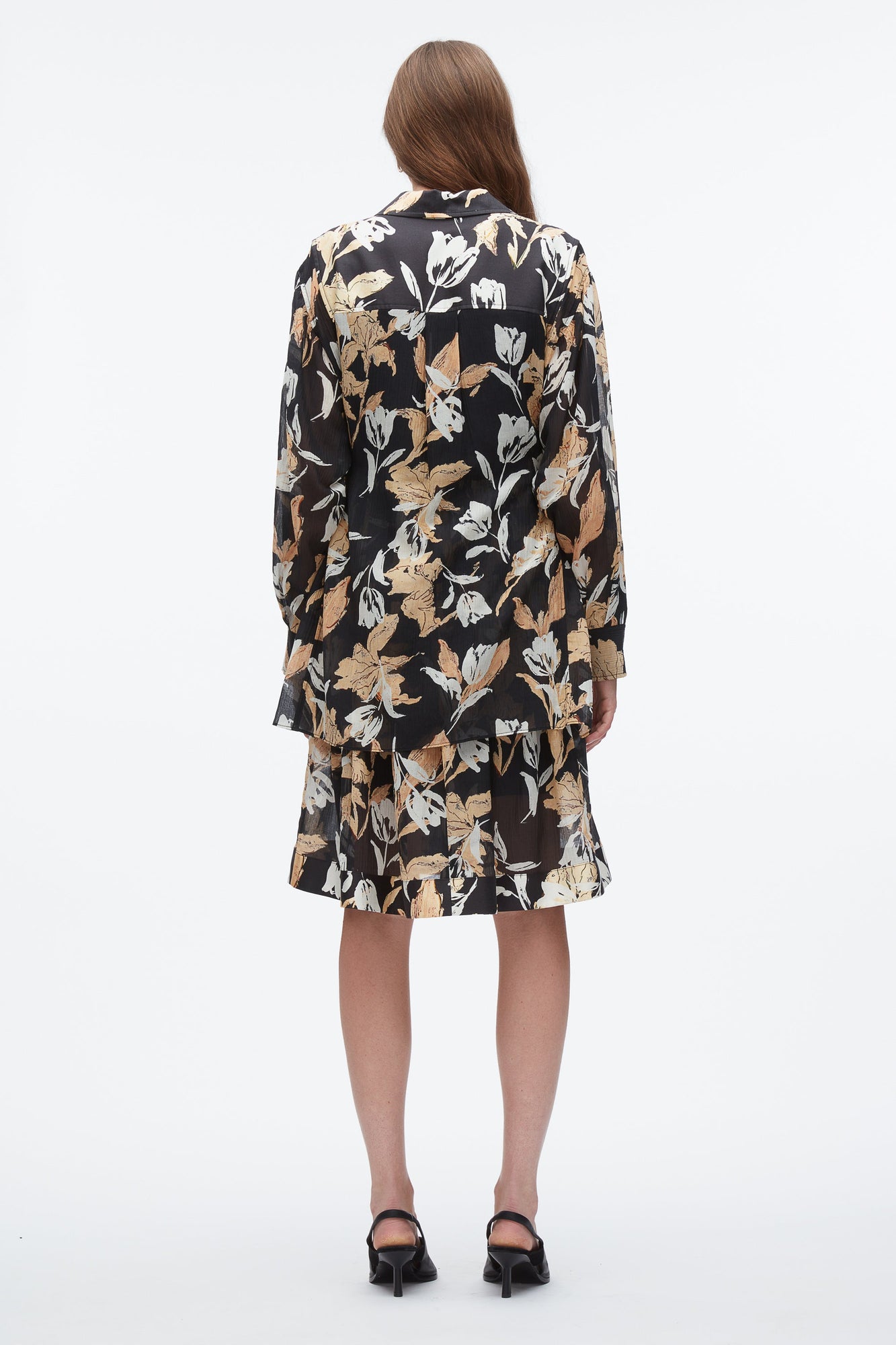 Joyful Tulip Shirt Dress | Midnight Multi