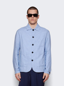 Men | Meta Campania Collective | Julian Self Lined Shirt Jacket | Chambray Blue