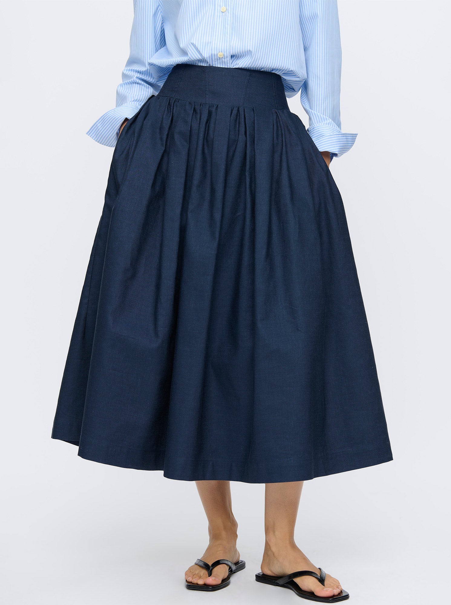 Penelope Full Skirt | Navy