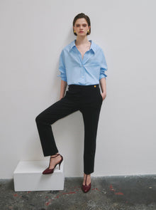 Petra Poplin Shirt | Blue