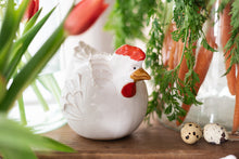 Ceramic Country French Hen | White | Small
