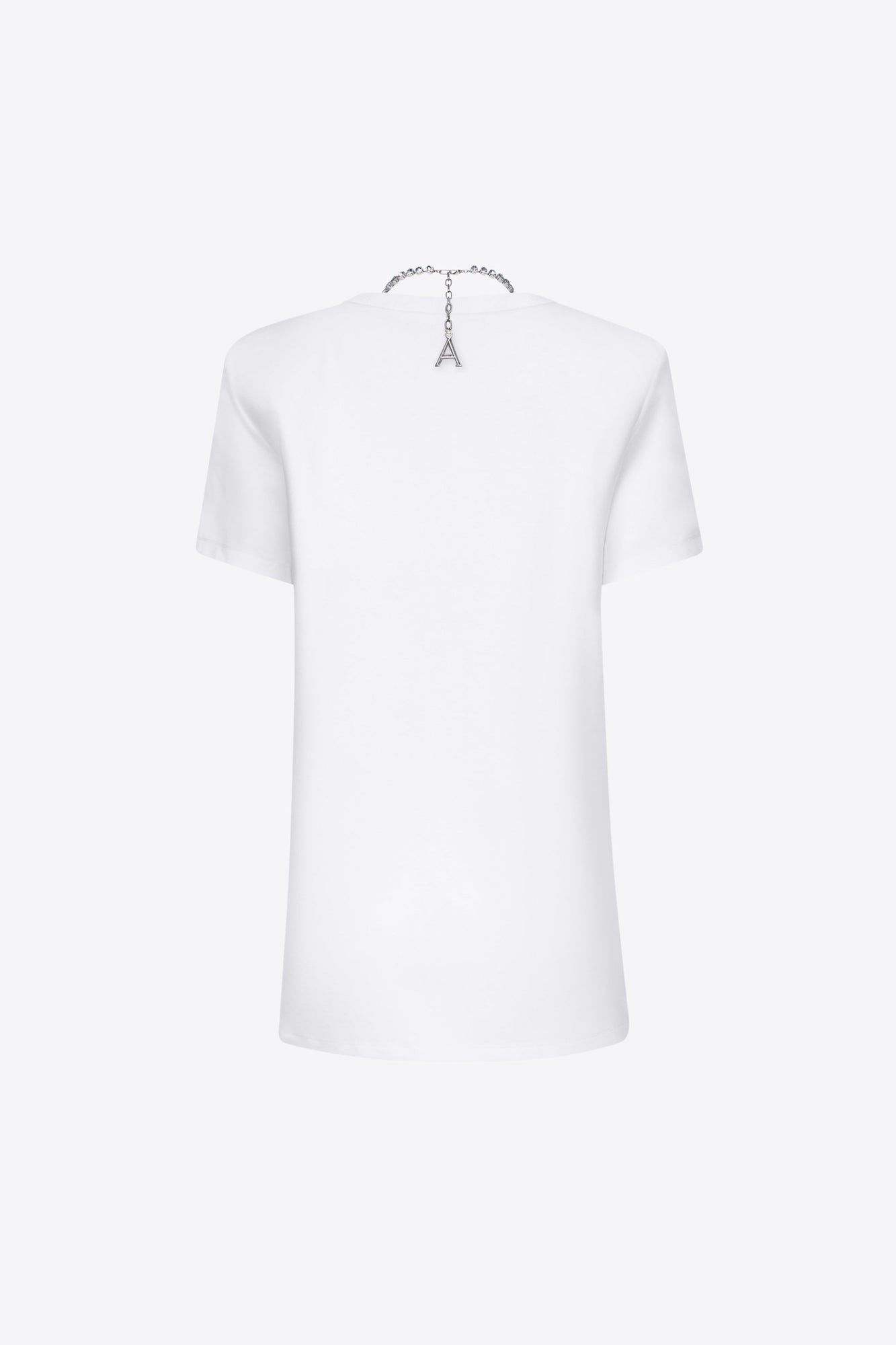 Crystal Butterfly V-Neck T-Shirt Dress | Off White