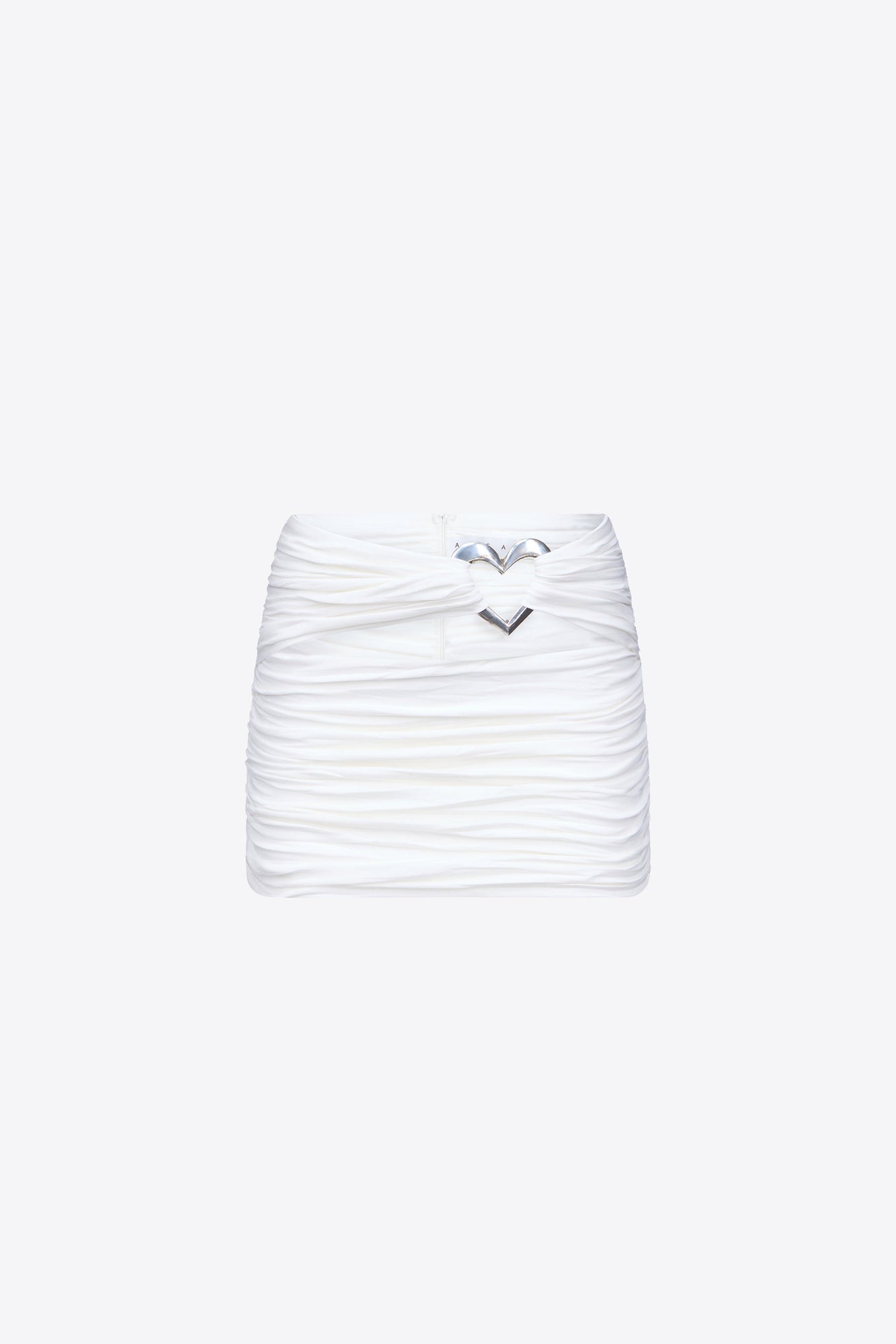 Heart Ruched Mini Skirt | Off White