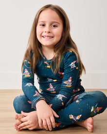 Mischief Night - Kids Snug Fit PJ Set - Nightfall Blue - Printfresh
