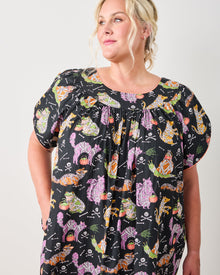Monster Mash - Retro Dreams Nightgown - Haunted House - Printfresh