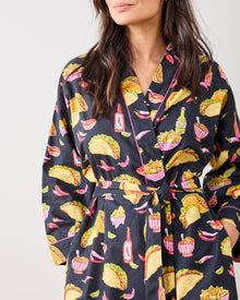 Guac On - Getting Ready Robe - Lava Rock - Printfresh
