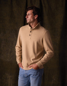 Men | Puremeso Button Popover | Toffee