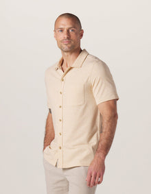 Men | Active Puremeso Weekend Button Down | Iced Latte